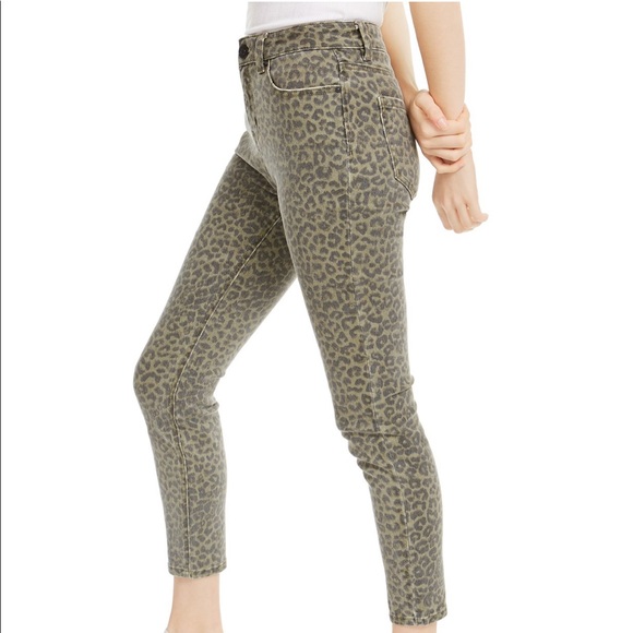 Indigo Rein Leopard Print Cropped Skinny Jeans - Picture 6 of 11